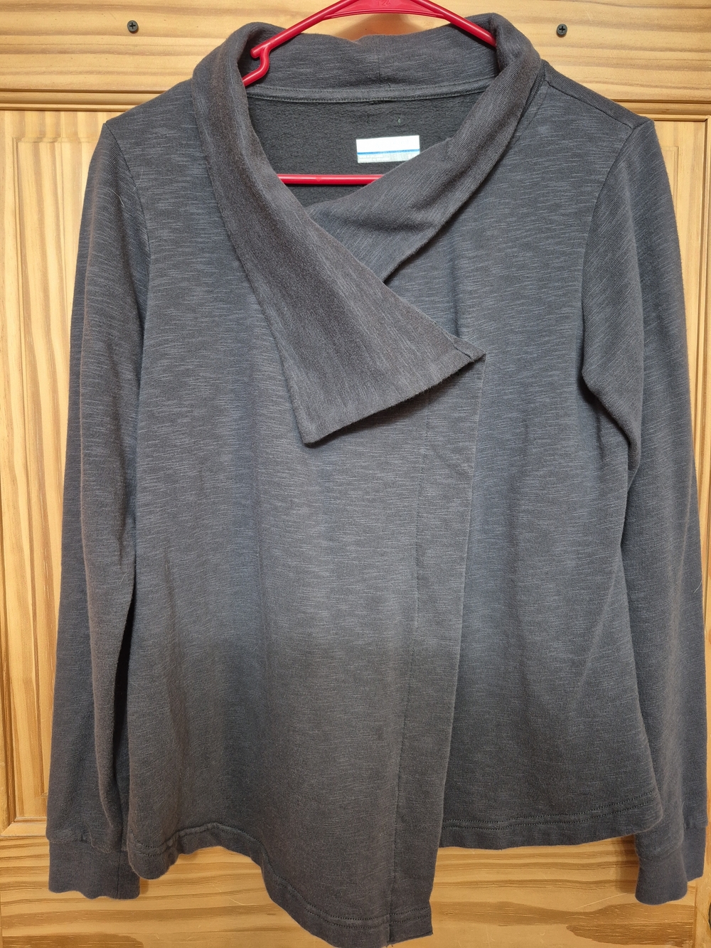 Columbia Women's Gray Open-Front Long Sleeve Top